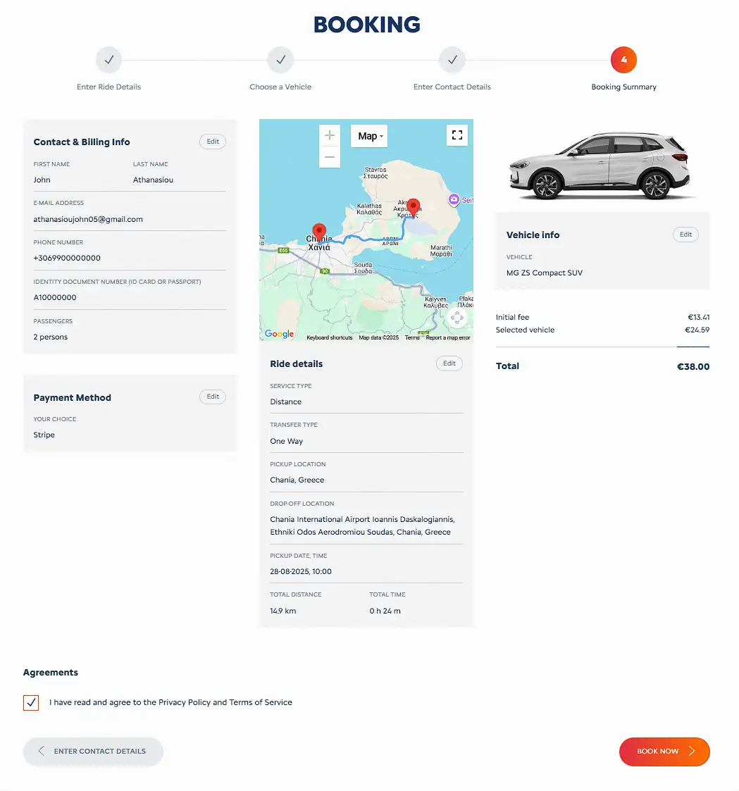 Step Booking Transfer Service in Crete 3